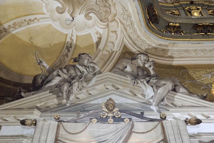 Diana e una divinità maschile - Villa Pisani, Stra, Venezia4, Jacopo Guarana, Villa Pisani, Stra, Venezia